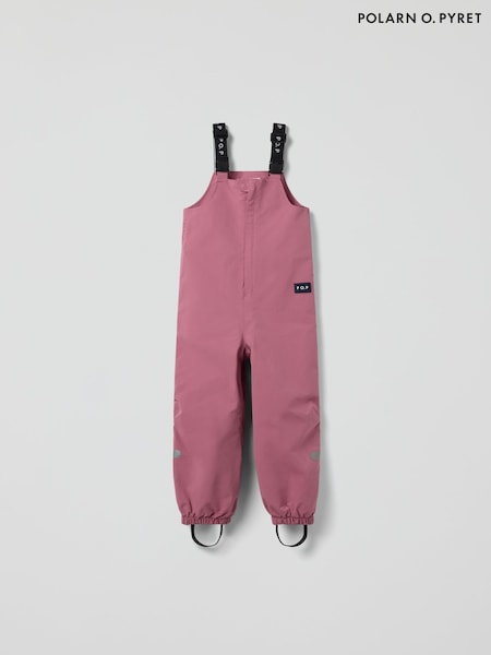 Polarn O. Pyret Pink Waterproof Shell Dungarees (H80184) | £50
