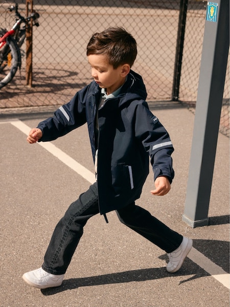 Polarn O. Pyret Blue Waterproof Shell Coat (H80187) | £80