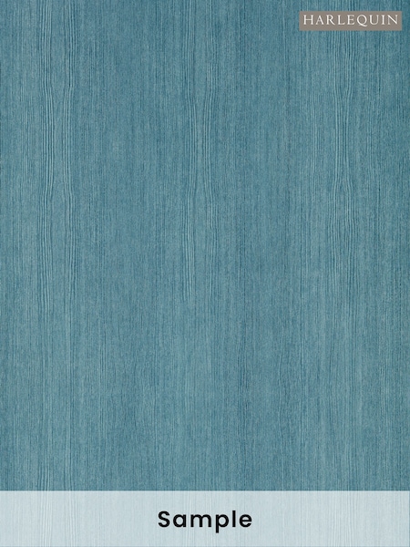 Harlequin Blue Wood Veneer A4 Wallpaper Sample (H80250) | £1