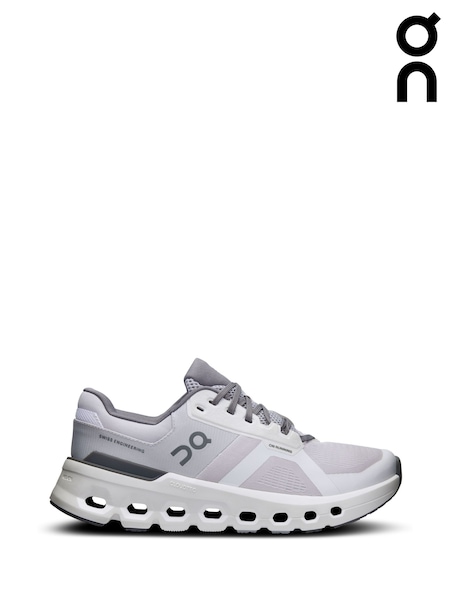 On White/Black Cloudrunner 2 Trainers (H80319) | £140