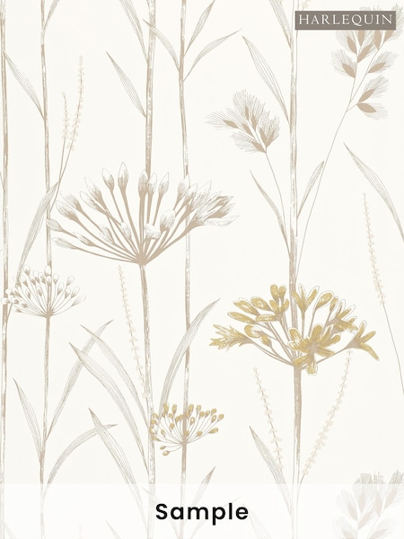 Harlequin White Gardinum Purity Edit A4 Wallpaper Sample (H80423) | £1