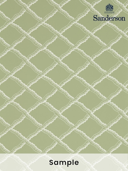 Sanderson Green Rye A4 Wallpaper Sample (H80439) | £1