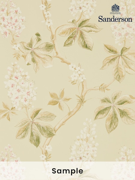 Sanderson Green Chestnut Tree A4 Wallpaper Sample (H80440) | £1