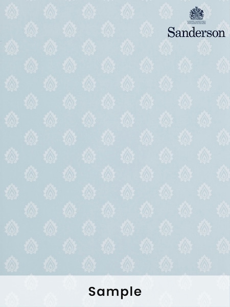 Sanderson Blue Florrie A4 Wallpaper Sample (H80441) | £1
