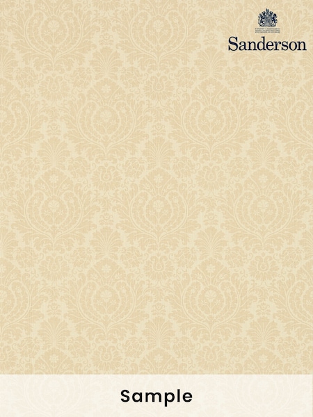 Sanderson Yellow Fabienne A4 Wallpaper Sample (H80442) | £1