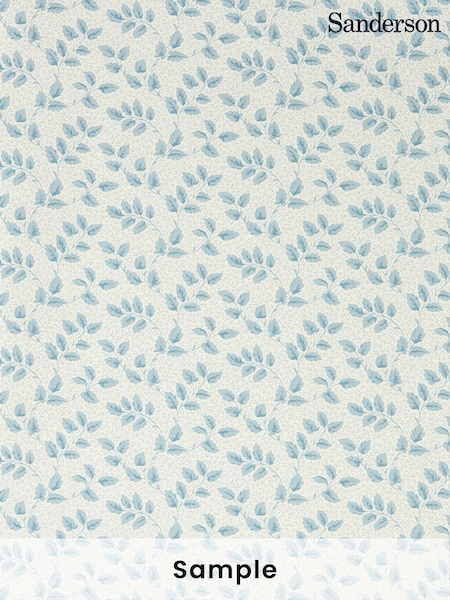 Sanderson Blue Tomato Leaf A4 Wallpaper Sample (H80453) | £1