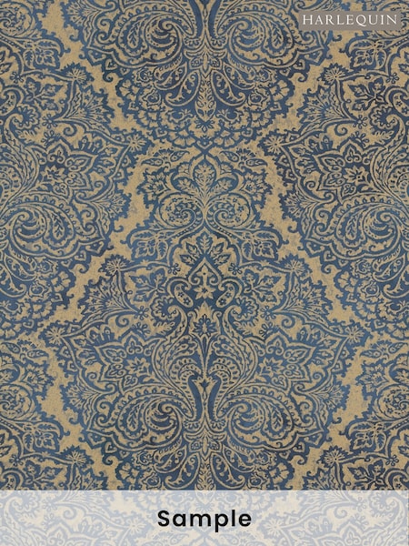 Harlequin Blue Aurelia Wide Width Purity Edit A4 Wallpaper Sample (H80461) | £1
