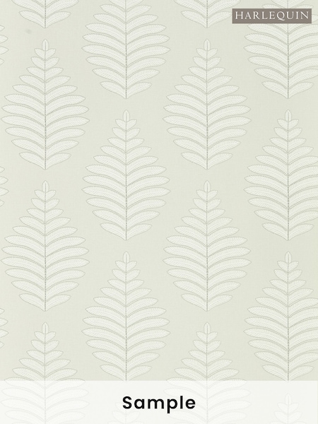 Harlequin Green Lucielle Wide Width Purity Edit A4 Wallpaper Sample (H80464) | £1