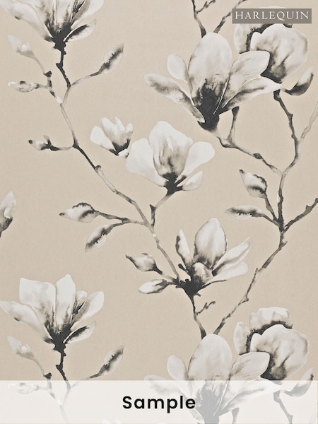 Harlequin Black Lotus Wide Width Purity Edit A4 Wallpaper Sample (H80469) | £1