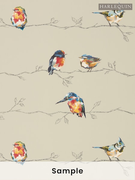 Harlequin Orange Persico Wide Width Purity Edit A4 Wallpaper Sample (H80470) | £1