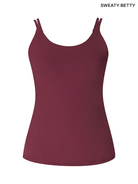 Sweaty Betty Red Ultimate Studio Twin Strap Bra Tank (H80594) | £50