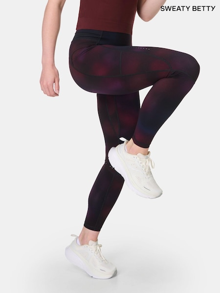 Sweaty Betty Red Full Length Ultimate Run Leggings (H80629) | £90