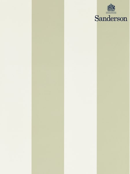 Sanderson Green Sherwood Stripe Country Woodland Wallpaper 10M (H80789) | £78