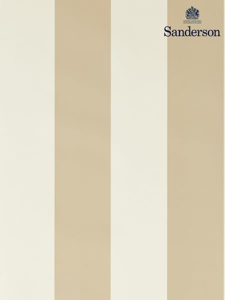 Sanderson Brown Sherwood Stripe Country Woodland Wallpaper 10M (H80794) | £78