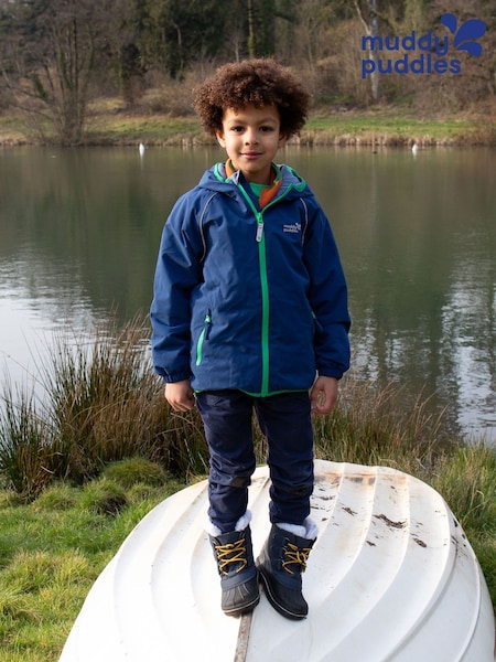 Muddy Puddles Blue Waterproof EcoSplash Jacket (H80894) | £56