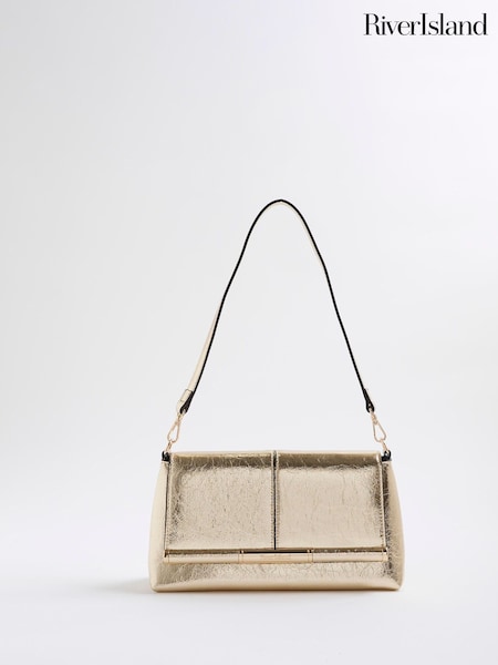 River Island Gold Bar Front Clutch Bag (H81016) | £26