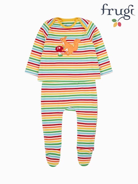 Frugi Brooke Easy Dressing Babygrow (H81081) | £28