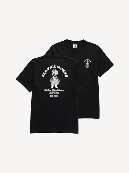 Service Works Black Maintenance T-Shirt (H81157) | £35