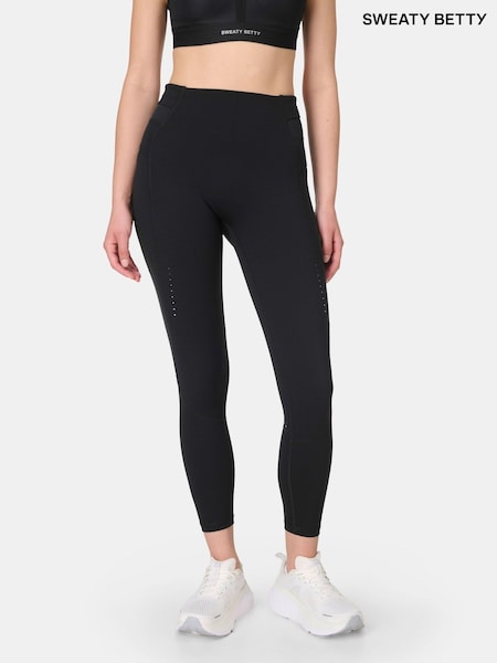 Sweaty Betty Black 7/8 Length Ultimate Run Leggings (H81169) | £90