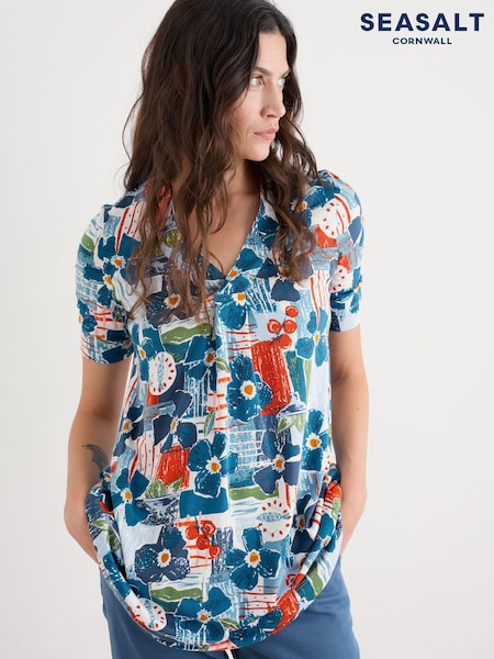 Seasalt Cornwall Blue Porthgwarra Tunic (H81251) | £56