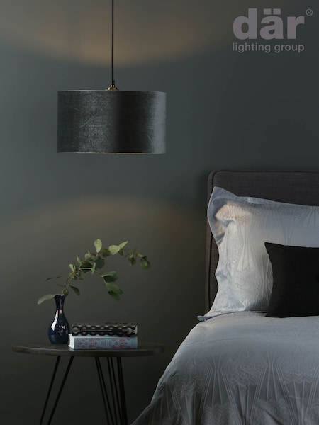 Dar Lighting Grey Akavia Shade (H81625) | £45