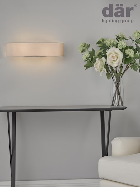 Dar Lighting Ivory Ronda 2lt Wall Light (H81633) | £70