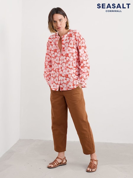 Seasalt Cornwall Orange Radiance Shirt (H81683) | £60