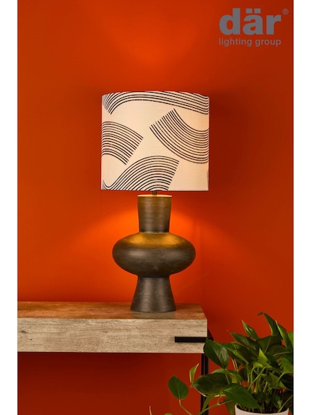 Dar Lighting Black Miho Table Lamp (H81771) | £190