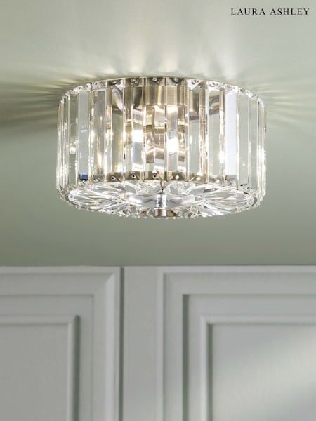 Laura Ashley Brass Fernhurst 3 Light Flush (H81824) | £159