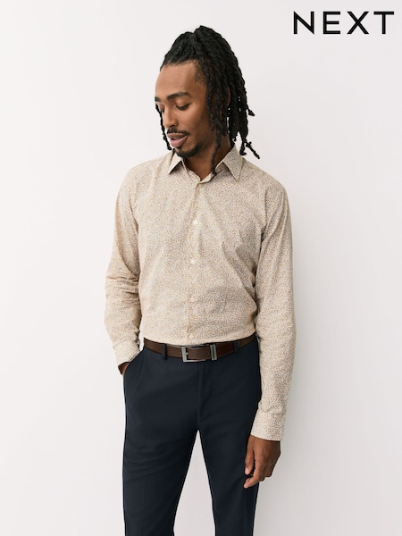 Yellow Ditsy Floral Long Sleeve Shirt (H81839) | £38