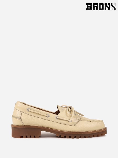 Yellow - Bronx Sienna Leather Boot Shoes