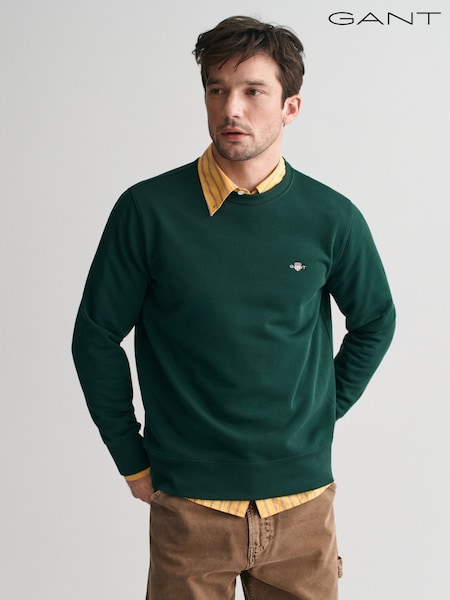 GANT Green Shield Logol Crew Neck Sweat Top (H82493) | £95
