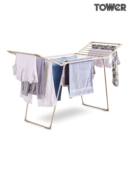 Tower Latte Winged Clothes Airer (H82502) | £40
