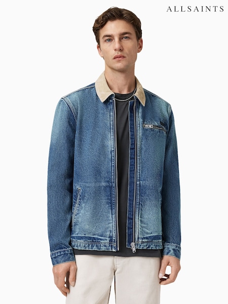 AllSaints Blue Rothwell Denim Jacket (H82530) | £189