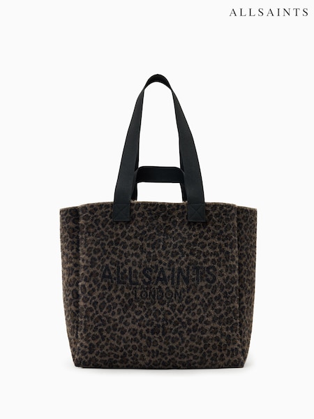 AllSaints Brown Izzy Fizzy Leppo Tote (H82556) | £159