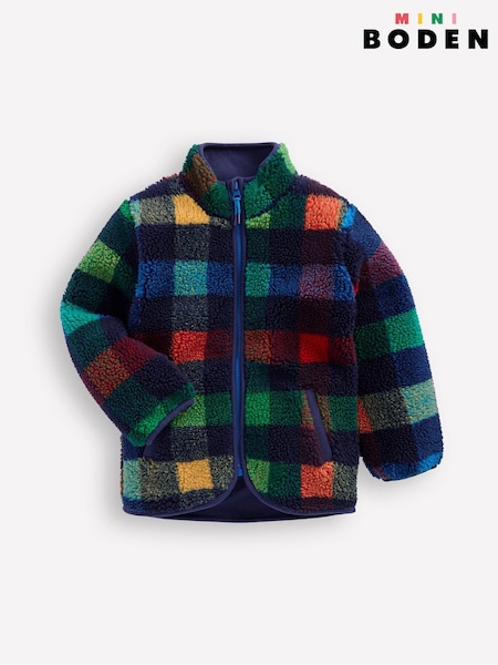 Boden Sky Blue Cosy Borg Jacket (H82728) | £37 - £42