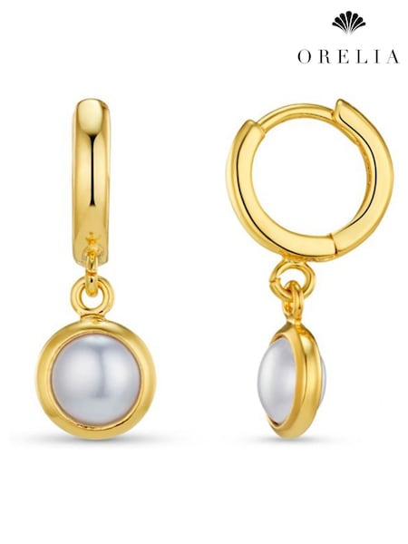 Orelia London Gold Tone Mini Micro Pearl Drop Earring (H82849) | £22