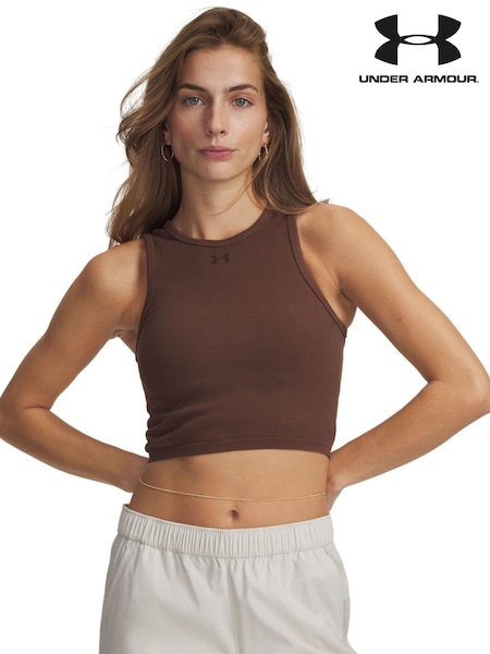 Under Armour Brown Seamless Cotton Vest (H82866) | £36