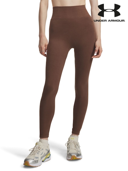 Under Armour Brown Seamless Cotton Leggings (H82870) | £50