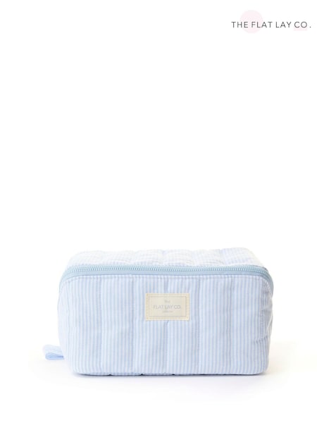The Flat Lay Co. Marshmallow Open Flat Box Makeup Bag (H82983) | £26.99