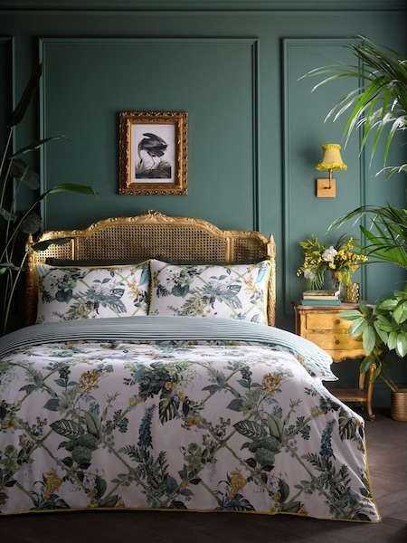 Laurence Llewelyn-Bowen Green Cotswold Fantasia Duvet Cover Set (H83263) | £65 - £90