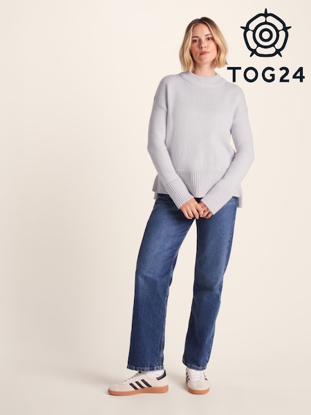 Tog 24 Grey Womens Bree Knitted Jumper (H83351) | £49
