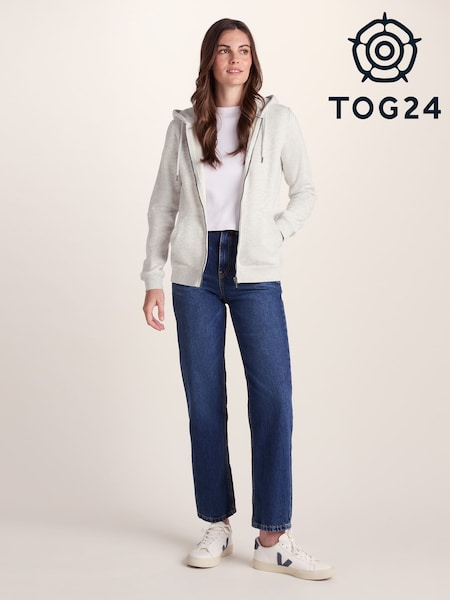 Tog 24 Cream Womens Mia Zip Hoodie (H83534) | £40