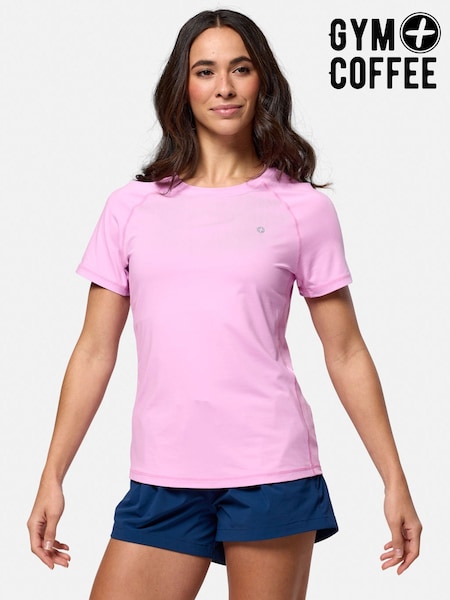 Gym + Coffee Pink Relentless T-Shirt (H83618) | £30