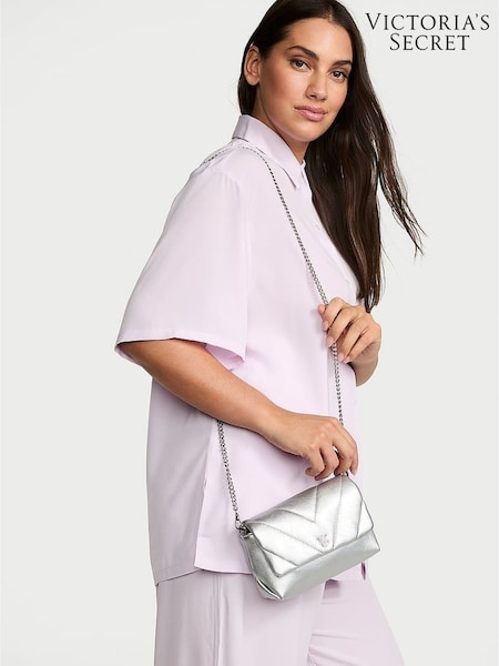 Victoria's Secret Silver Crossbody Bag (H83945) | £50