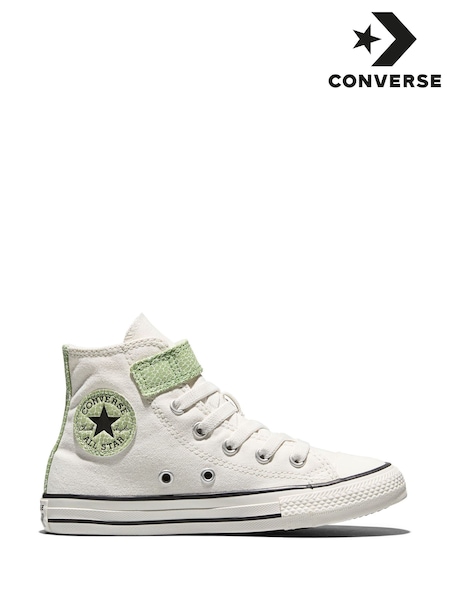 Converse White Chuck Taylor Easy On Dino Print Trainers (H84504) | £40