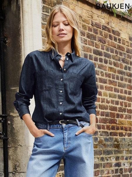 Baukjen Blue Hattie Denim Shirt (H84548) | £119