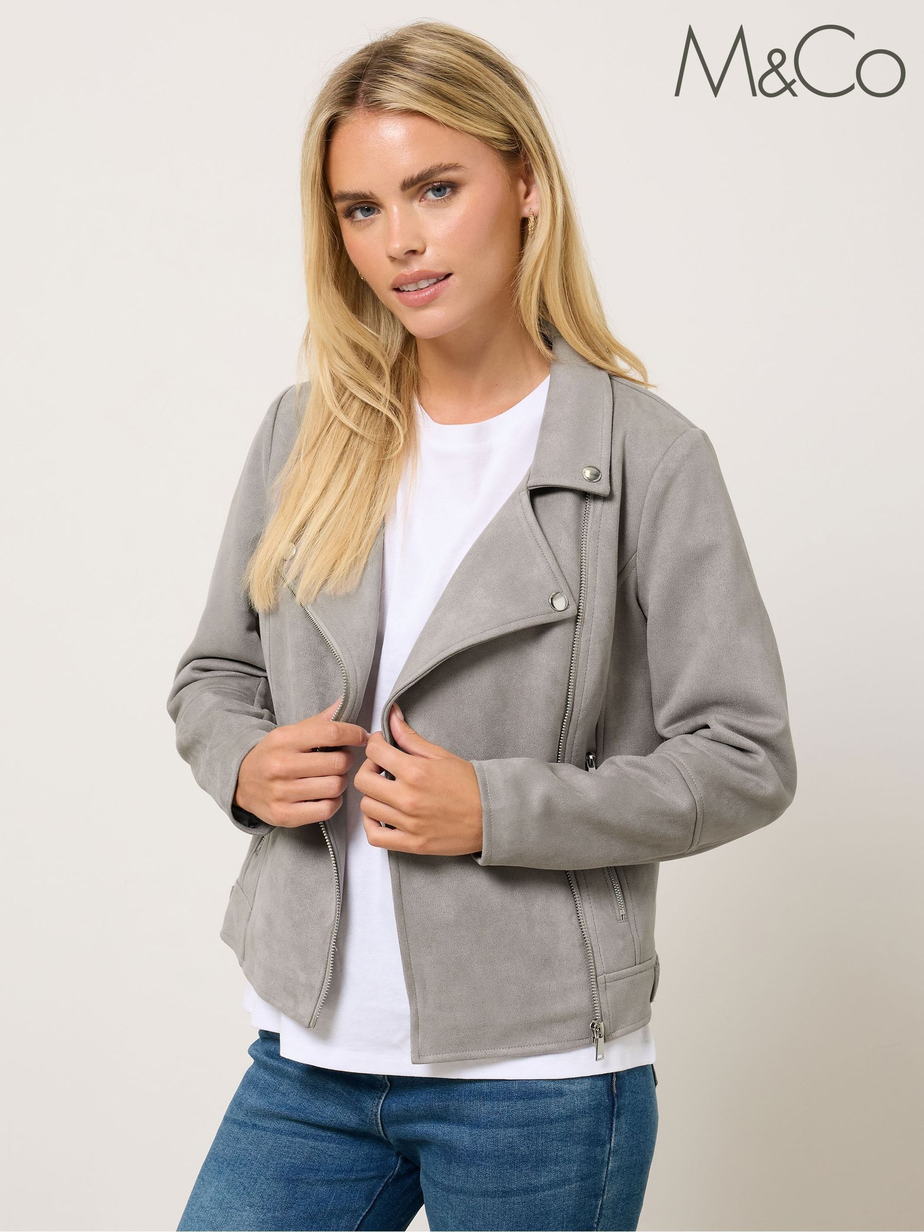 women's light grey jacket