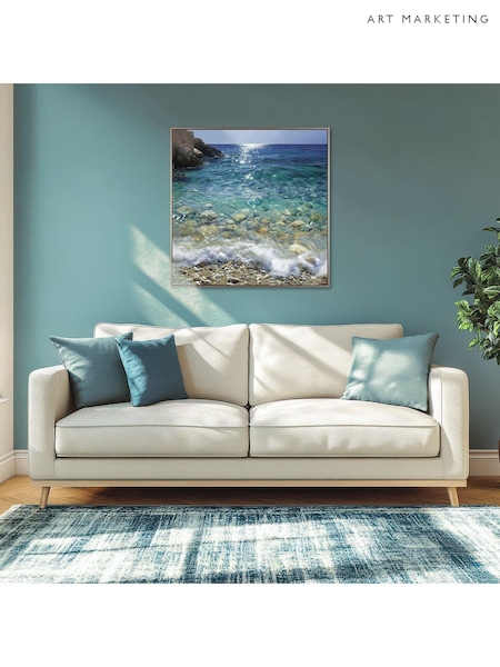 Art Marketing Blue Crystal Waters Wall Art (H84921) | £114
