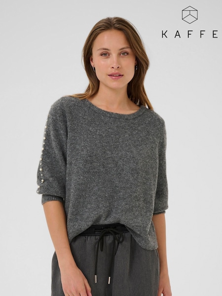 Kaffe Grey KAbetty Long Sleeve Jumper (H84948) | £50